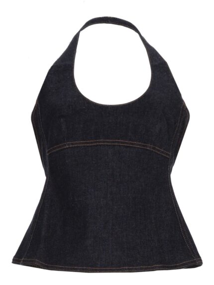 JACQUEMUS TOP "LAVOIR" IN DENIM