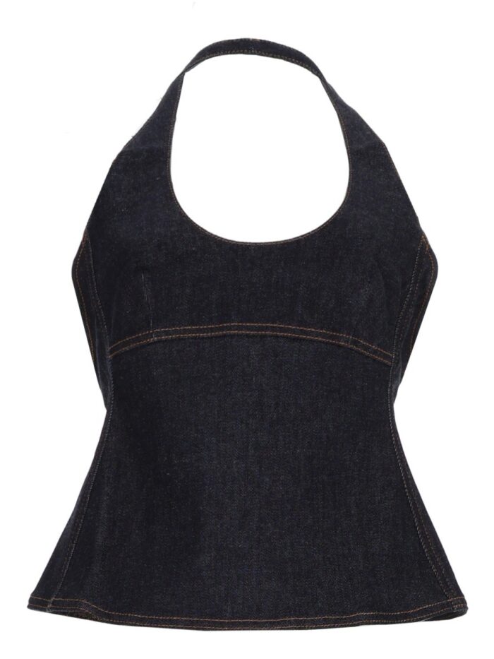 JACQUEMUS TOP "LAVOIR" IN DENIM