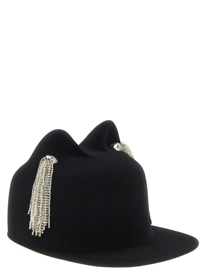 MAISON MICHEL 'Jamie' Hat With Crystals