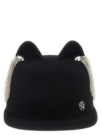 MAISON MICHEL 'Jamie' Hat With Crystals