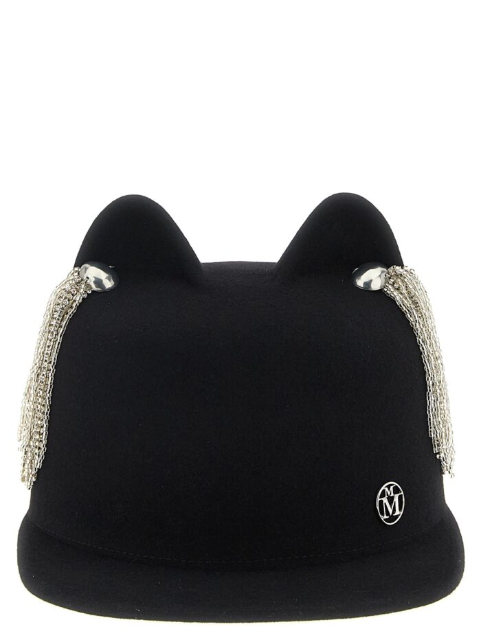 MAISON MICHEL 'Jamie' Hat With Crystals