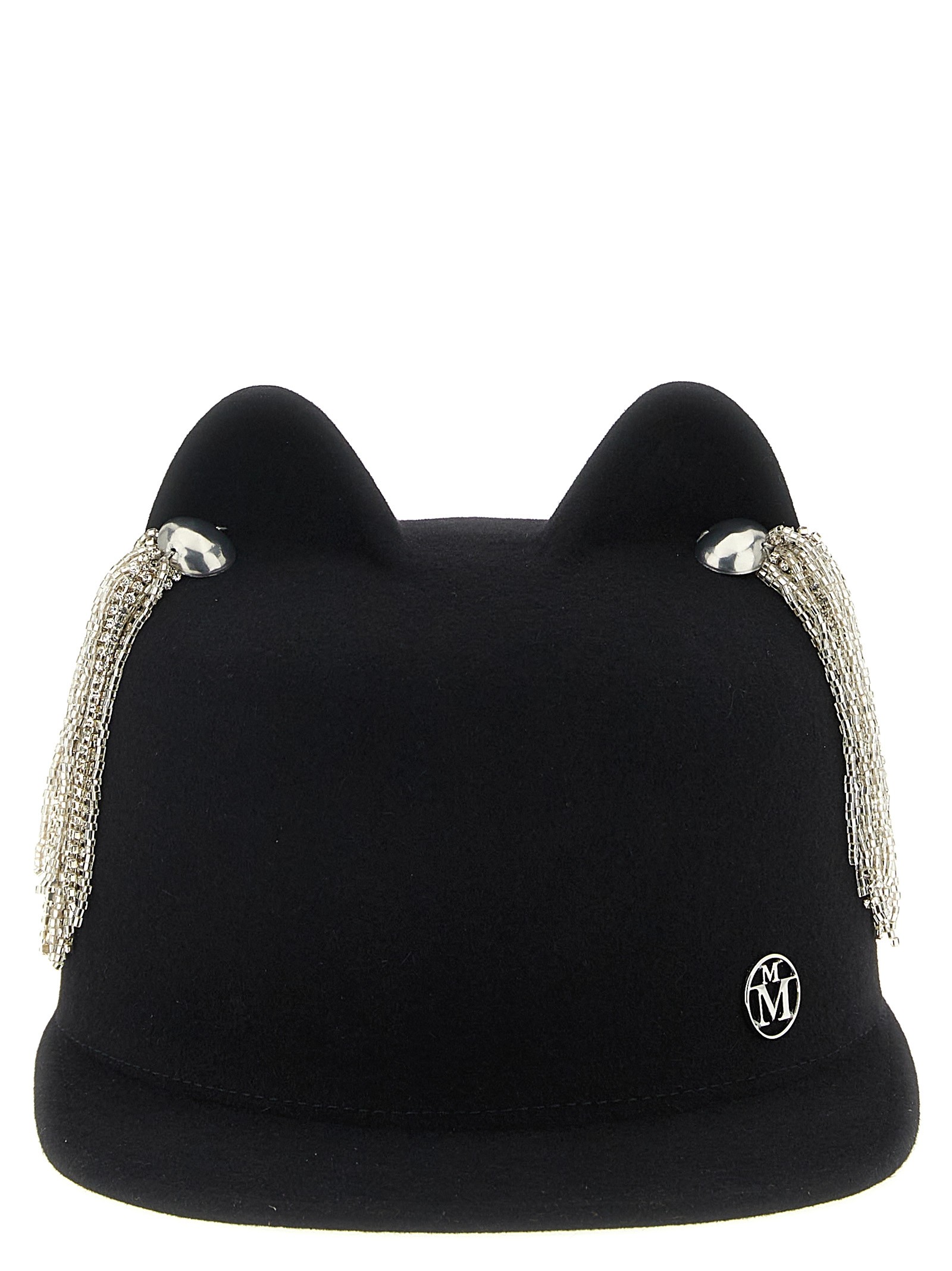 MAISON MICHEL 'Jamie' Hat With Crystals