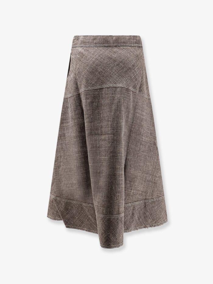 SOEUR Janelle Linen Blend Skirt