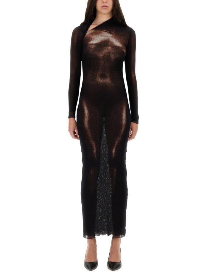 JEAN PAUL GAULTIER "BODY DUST" PRINT DRESS