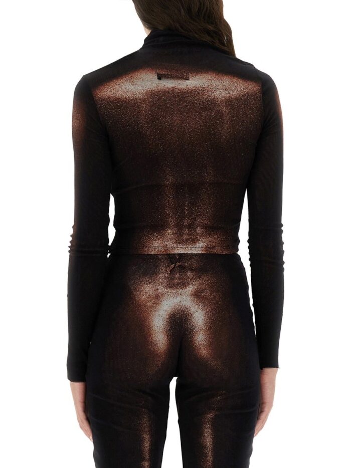 JEAN PAUL GAULTIER "BODY DUST" PRINT TOP