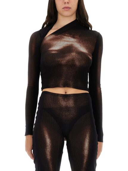 JEAN PAUL GAULTIER "BODY DUST" PRINT TOP