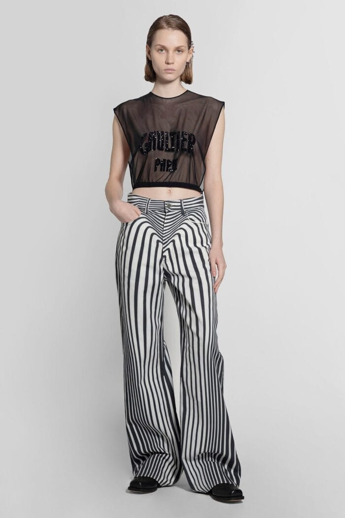 JEAN PAUL GAULTIER Bodymorphing Wide Leg Jeans