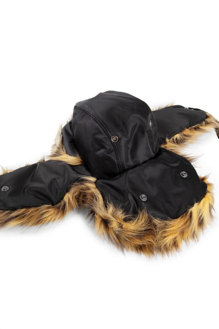 JEAN PAUL GAULTIER Chapka With Leopard Faux Fur Hat