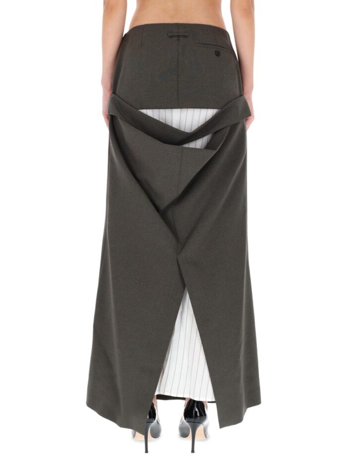 JEAN PAUL GAULTIER DECONSTRUCTED SKIRT WITH MARTINGALE DETAIL