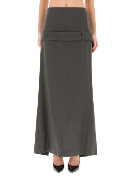 JEAN PAUL GAULTIER DECONSTRUCTED SKIRT WITH MARTINGALE DETAIL