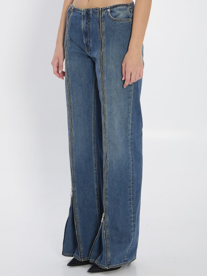 Jean Paul Gaultier Denim front zipped trousers