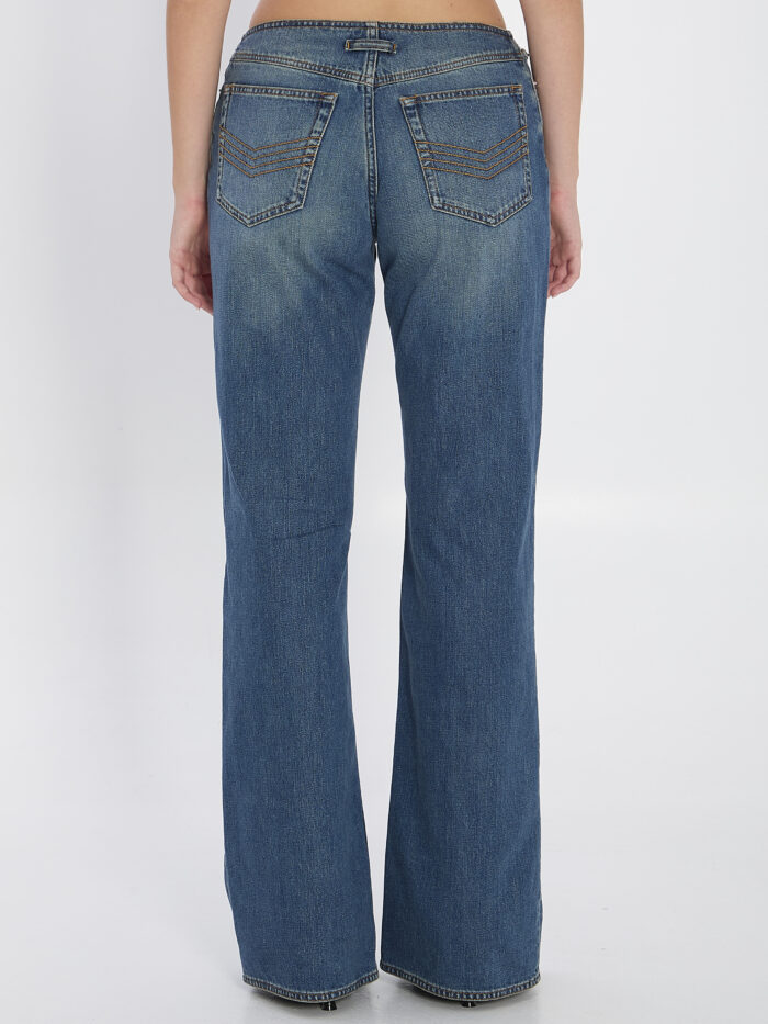 Jean Paul Gaultier Denim front zipped trousers