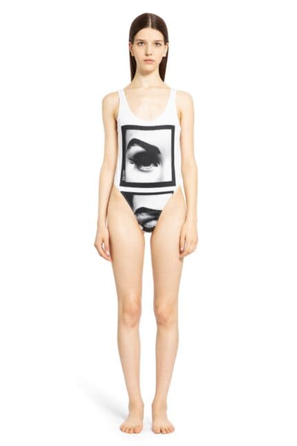 JEAN PAUL GAULTIER ''eyes'' Jersey Swimsuit