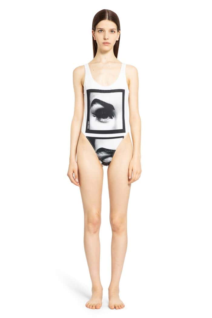 JEAN PAUL GAULTIER ''eyes'' Jersey Swimsuit