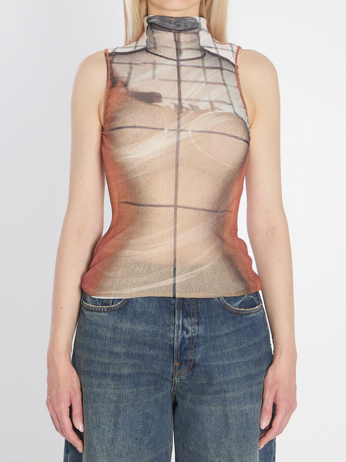 Jean Paul Gaultier Fire Tank Top