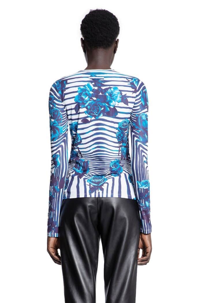 JEAN PAUL GAULTIER Flower Body Morphing Jersey Top