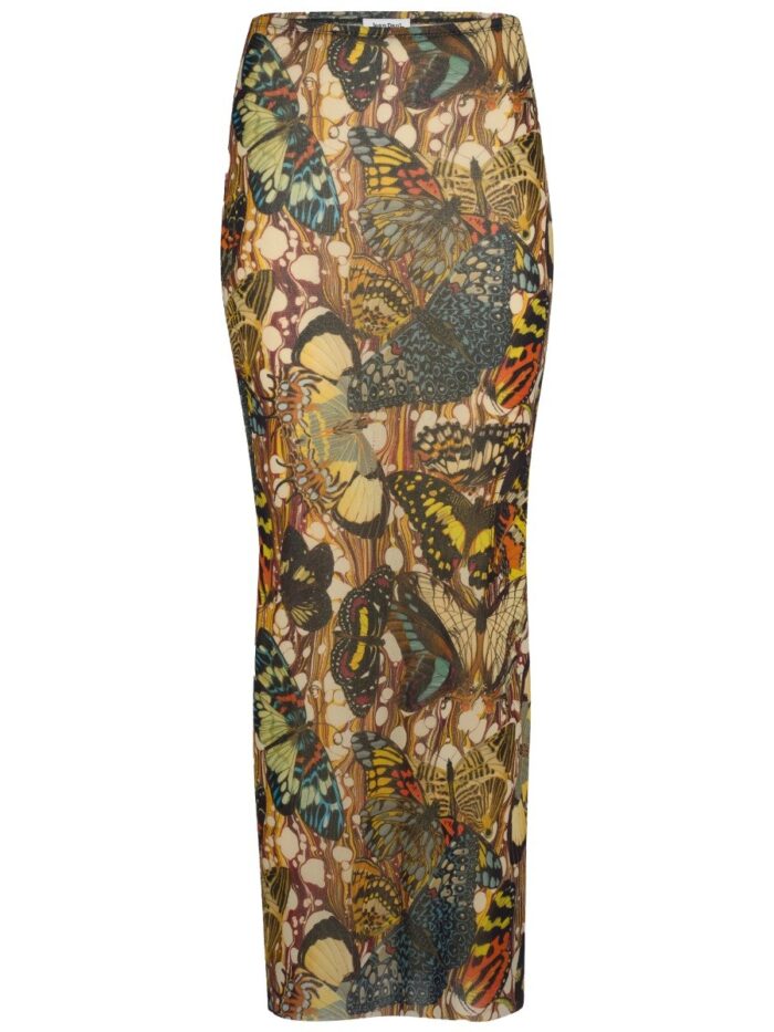 JEAN PAUL GAULTIER LONG SKIRT WITH "BOW TIE" PRINT