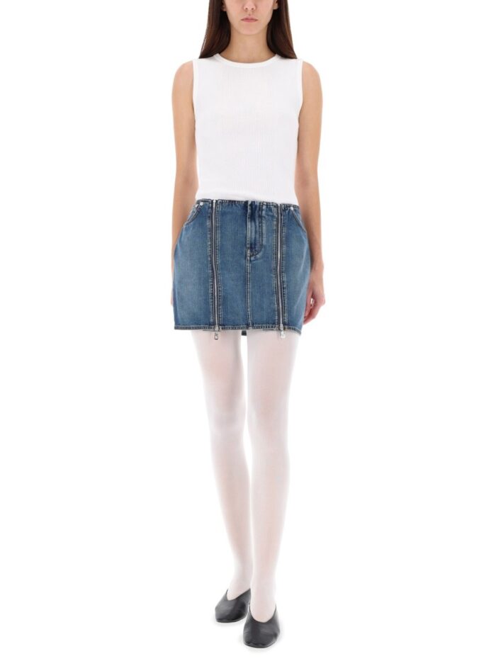 JEAN PAUL GAULTIER MINISKIRT WITH DOUBLE ZIPPER