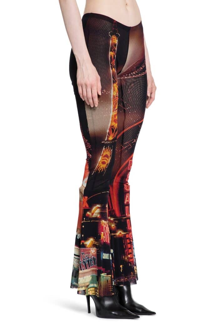 JEAN PAUL GAULTIER Pigalle Mesh Flare Trousers