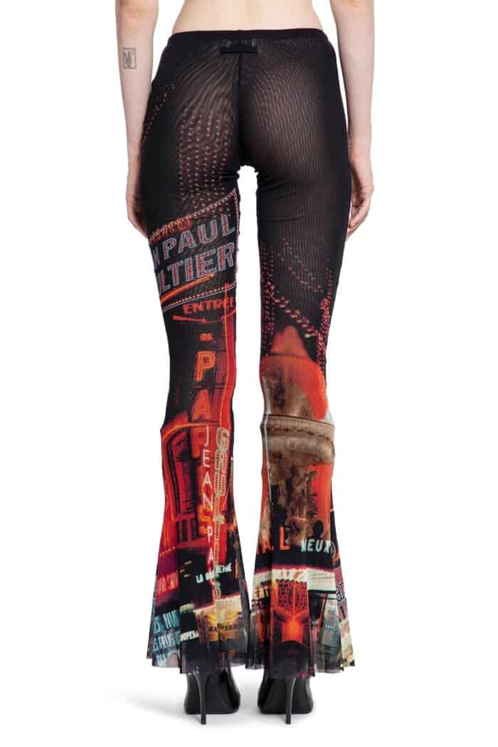 JEAN PAUL GAULTIER Pigalle Mesh Flare Trousers