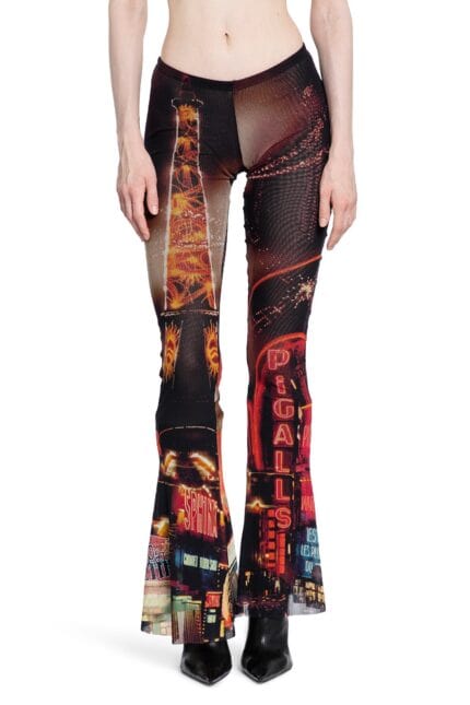 JEAN PAUL GAULTIER Pigalle Mesh Flare Trousers