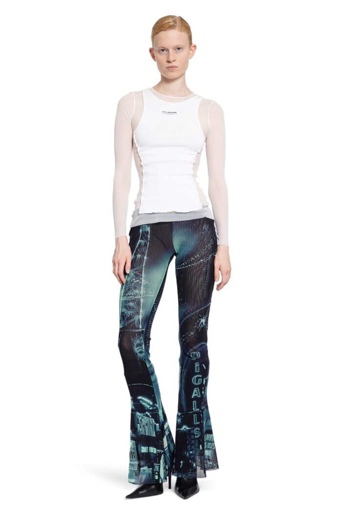 JEAN PAUL GAULTIER Pigalle Mesh Flare Trousers