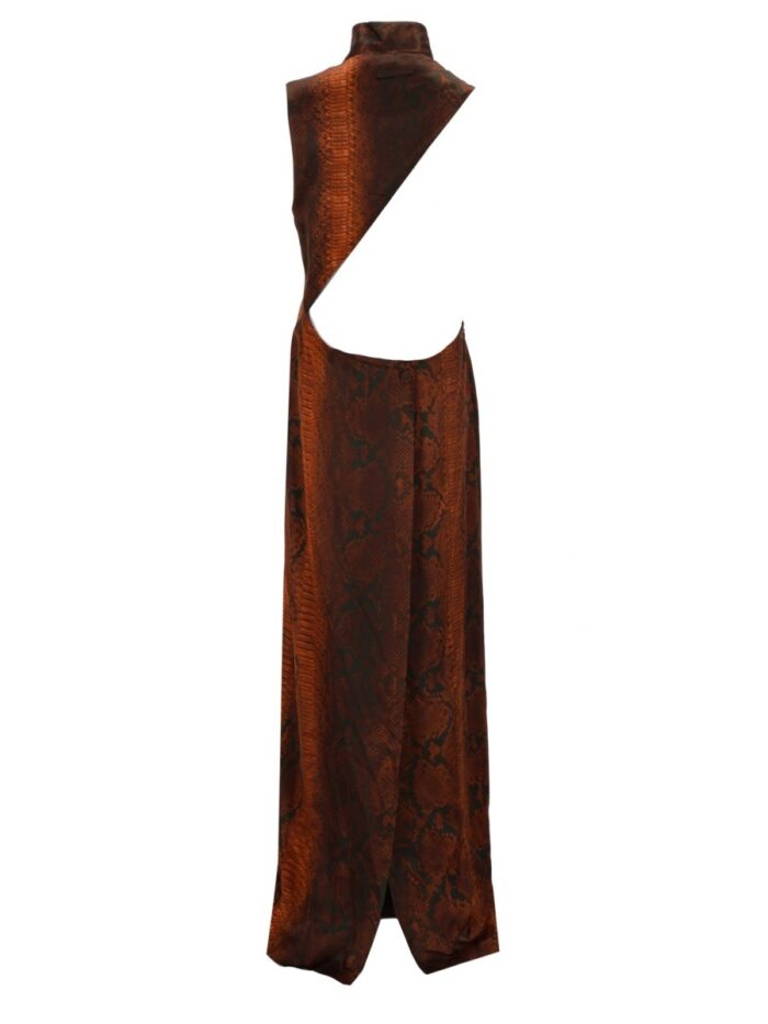 JEAN PAUL GAULTIER PYTHON PRINT LONG DRESS