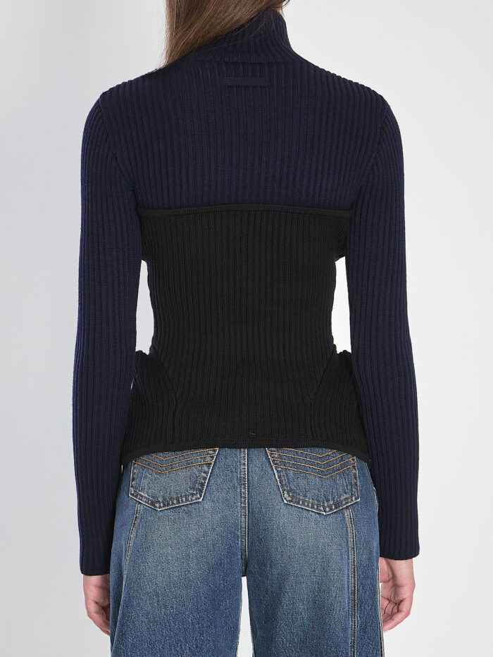 Jean Paul Gaultier Ribbed knit pullover