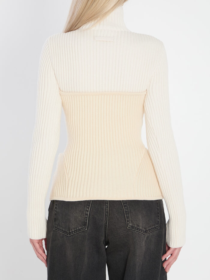 Jean Paul Gaultier Ribbed knit pullover