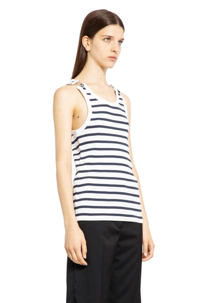 JEAN PAUL GAULTIER Ribbed Marinire Tank Top