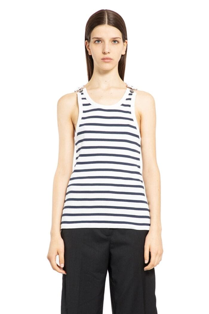 JEAN PAUL GAULTIER Ribbed Marinire Tank Top