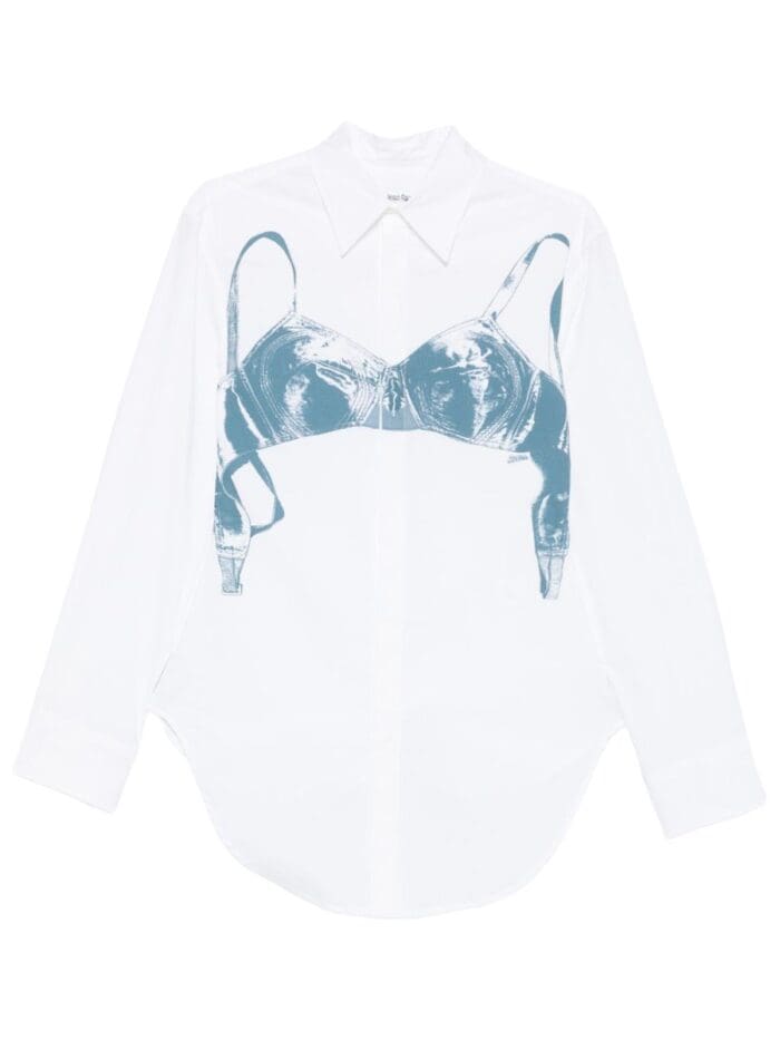 JEAN PAUL GAULTIER "SCANNED BRA" PRINT SHIRT
