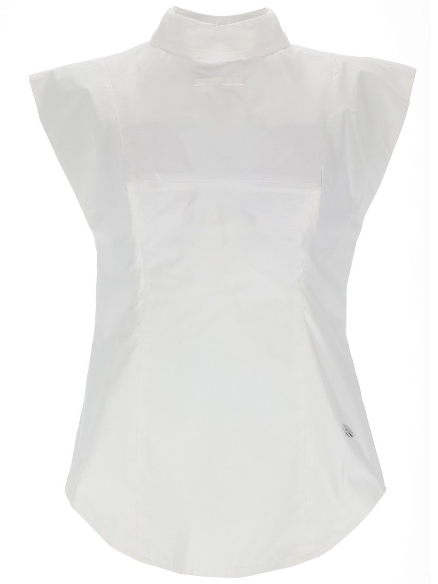JEAN PAUL GAULTIER SLEEVELESS INVERTED SHIRT