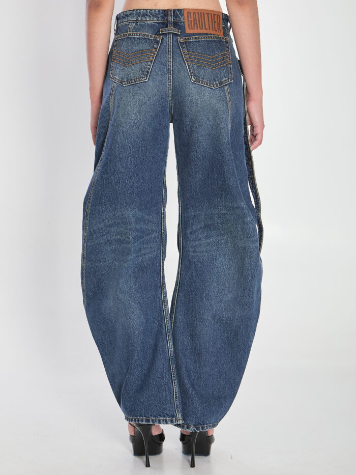 Jean Paul Gaultier Strap jeans in denim