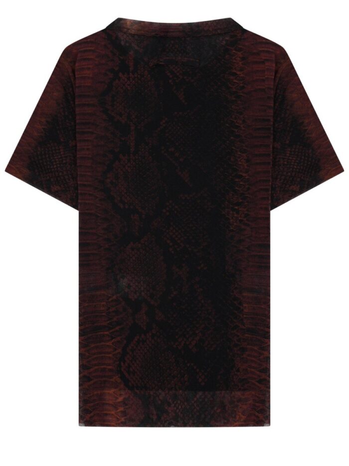 JEAN PAUL GAULTIER T-SHIRT CON STAMPA "PYTHON"