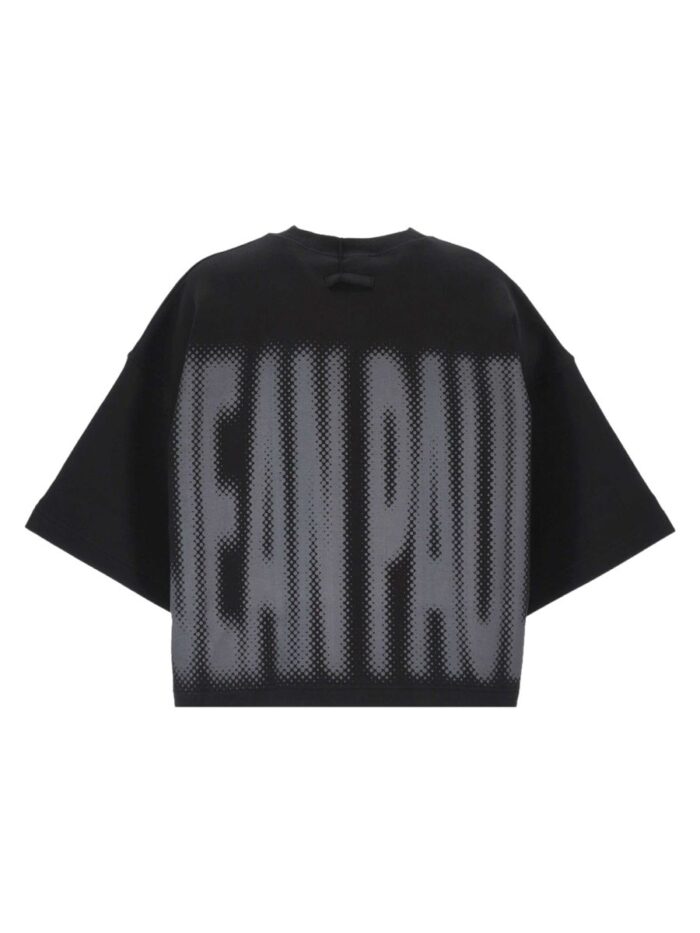 JEAN PAUL GAULTIER T-SHIRT CROPPED CON LOGO