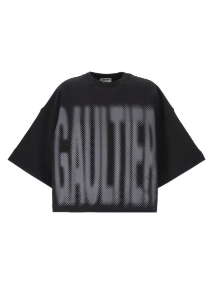 JEAN PAUL GAULTIER T-SHIRT CROPPED CON LOGO