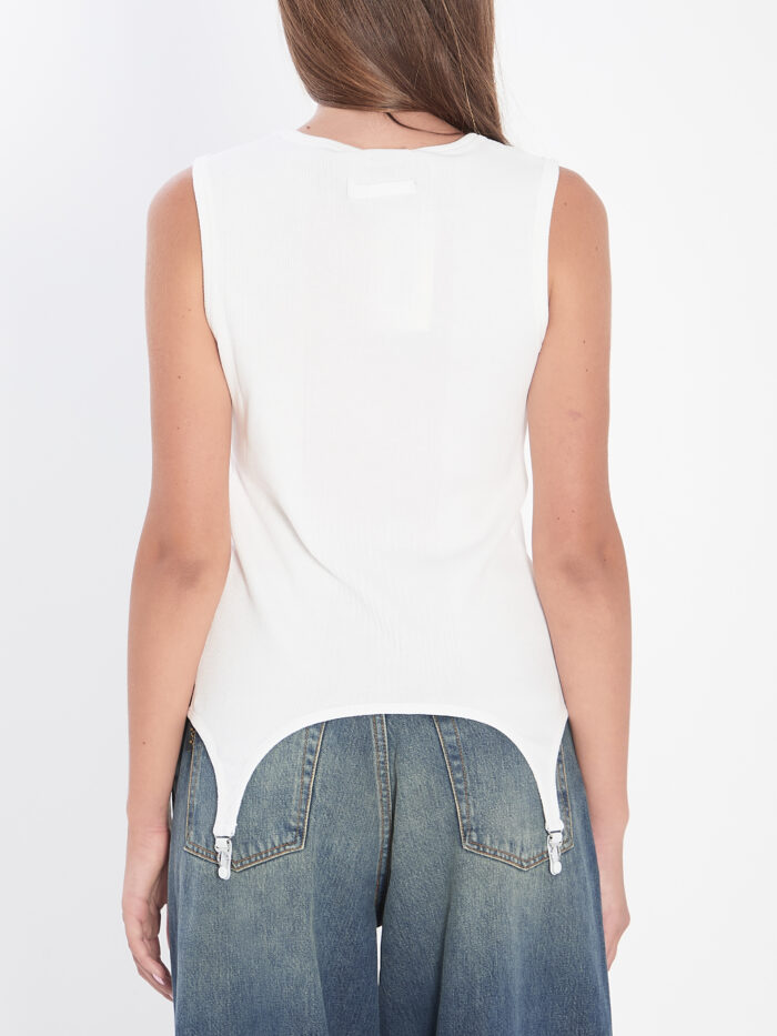 Jean Paul Gaultier Tank top with lingerie garter