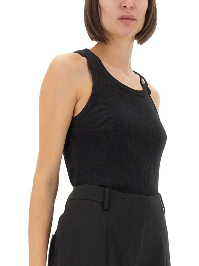 JEAN PAUL GAULTIER TANK TOP WITH PIERCING
