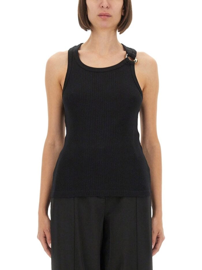 JEAN PAUL GAULTIER TANK TOP WITH PIERCING