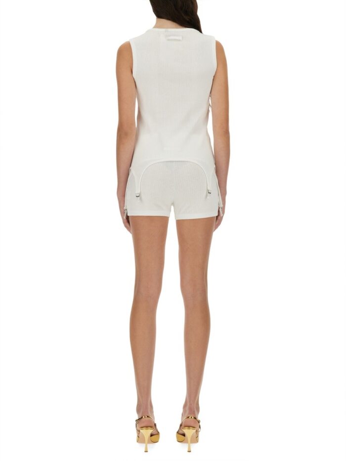 JEAN PAUL GAULTIER TOP WITH GARTER DETAIL