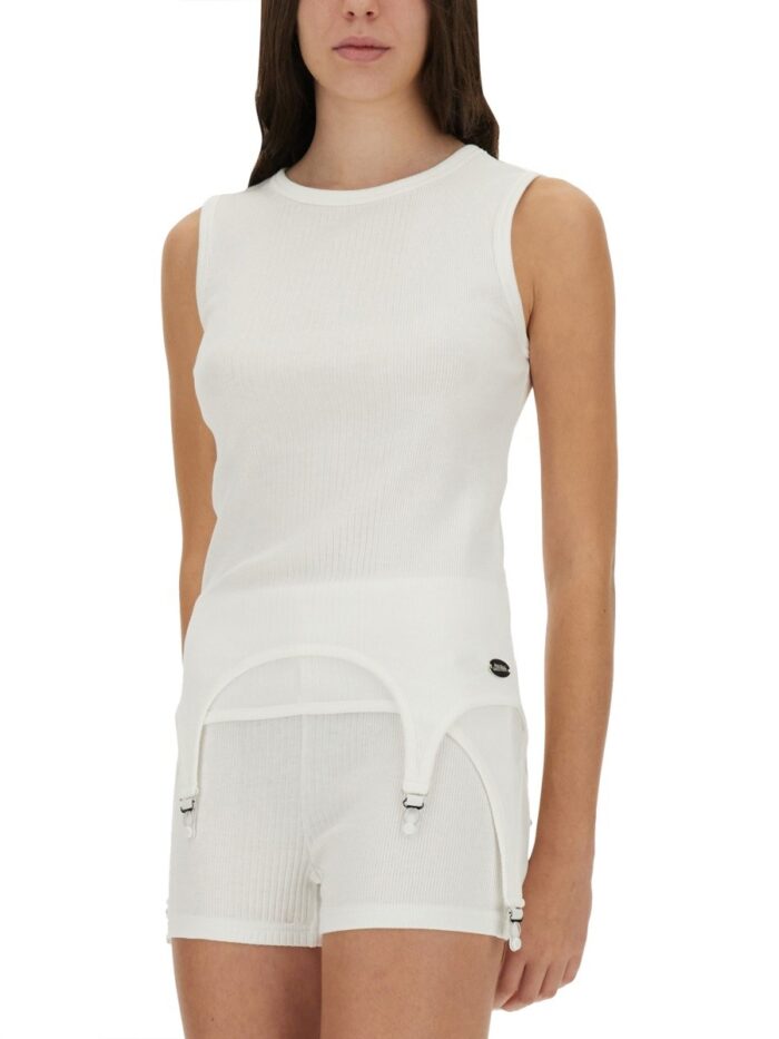 JEAN PAUL GAULTIER TOP WITH GARTER DETAIL