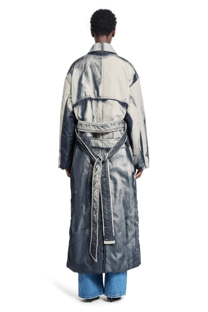 JEAN PAUL GAULTIER ''trompe L'oeil Trench'' Print Trench Coat