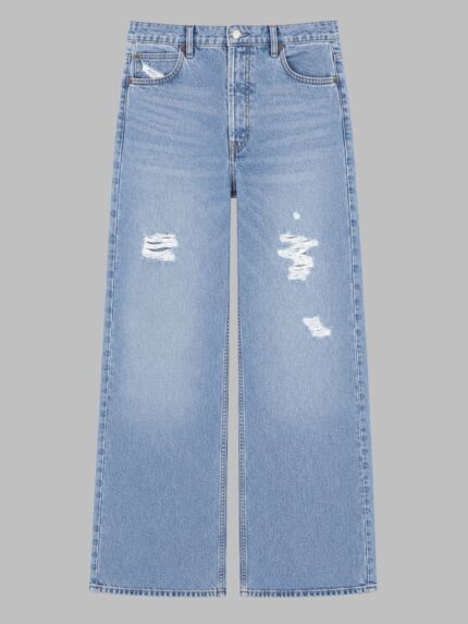 FRAME JEANS AMPIO IN DENIM DI COTONE