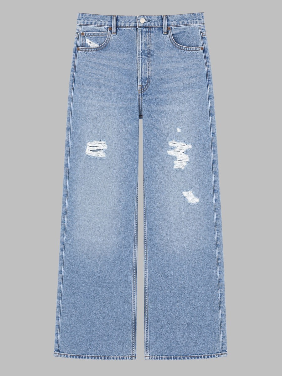 FRAME JEANS AMPIO IN DENIM DI COTONE