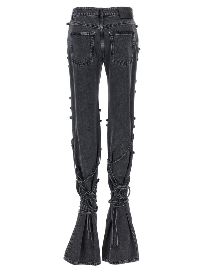 MCQUEEN Jeans Asymmetric Closure