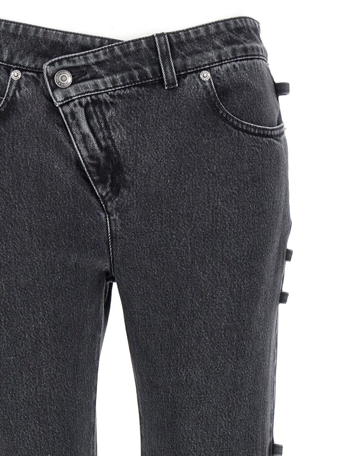 MCQUEEN Jeans Asymmetric Closure