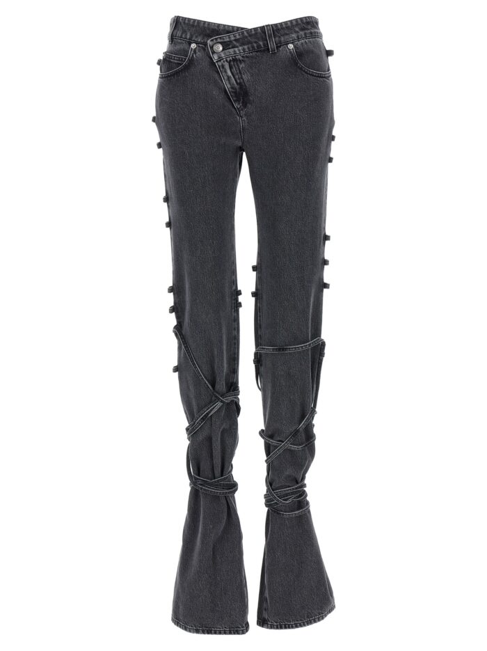 mcqueen jeans asymmetric closure MCQUEEN Jeans Asymmetric Closure