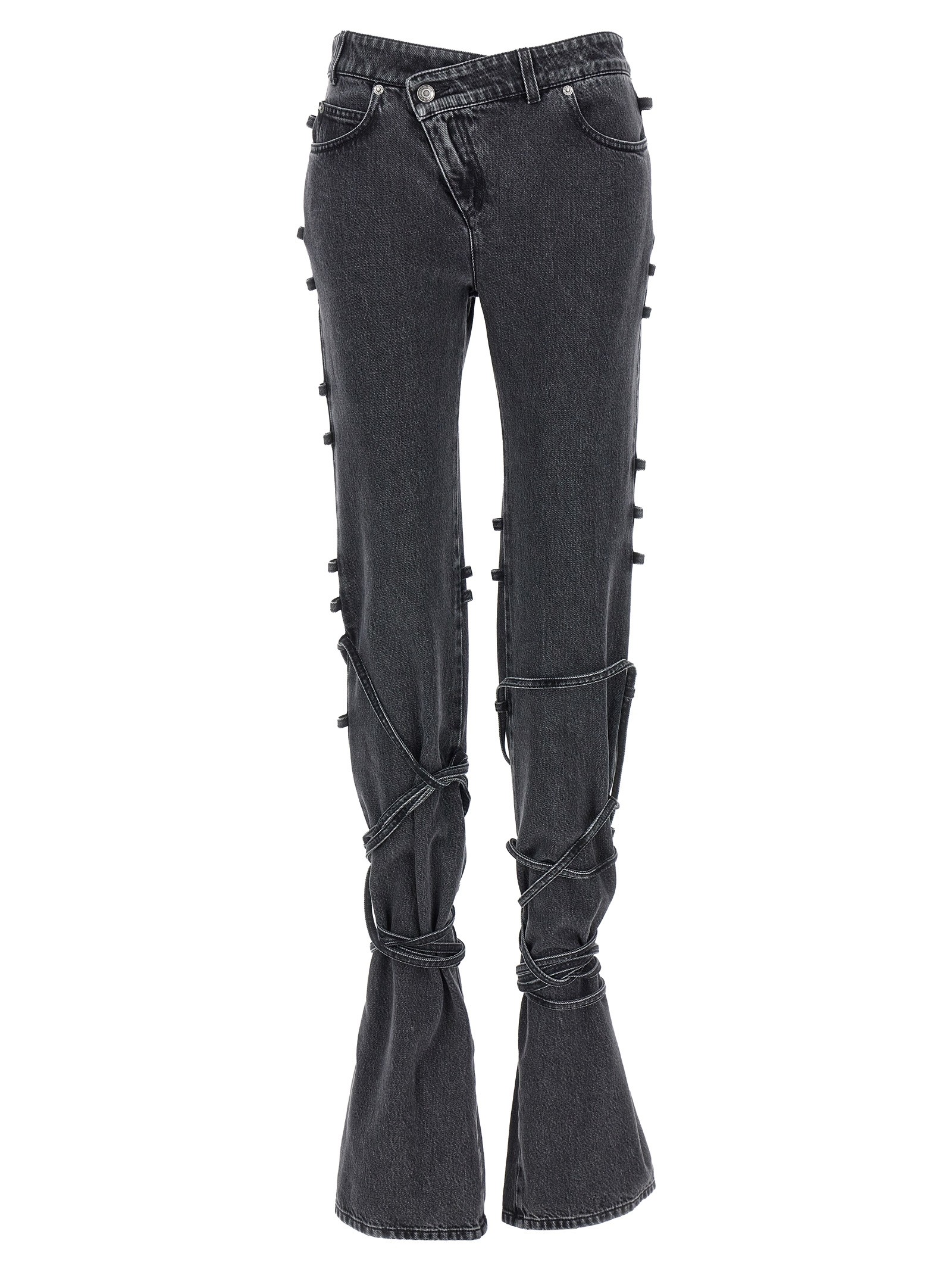 MCQUEEN Jeans Asymmetric Closure