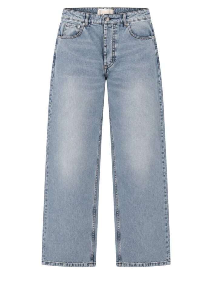 ami paris jeans baggy in denim di cotone AMI PARIS Jeans Baggy In Denim Di Cotone